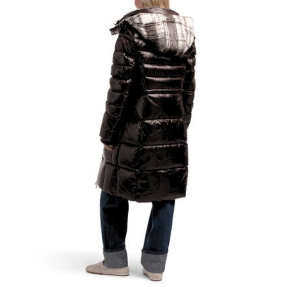 Scotch & Soda Willemina Quilted Duck Coat in Black - Picture 2 of 3